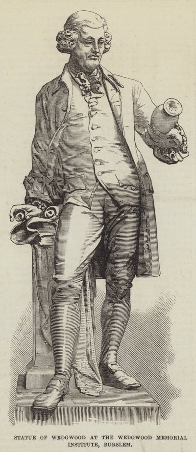 Statue of Wedgwood at the Wedgwood Memorial Institute, Burslem by English School