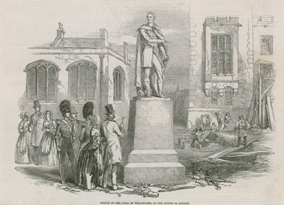 Statue of the Duke of Wellington at the Tower of London by English School