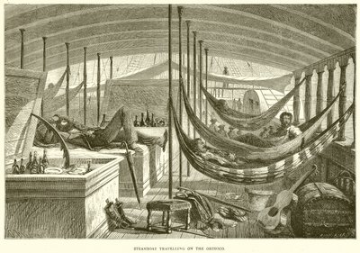 Steamboat Traveling on the Orinoco by English School