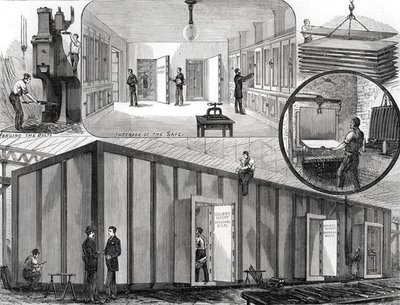 Steel Strong-Room, for the National Bank of Scotland, Edinburgh by English School