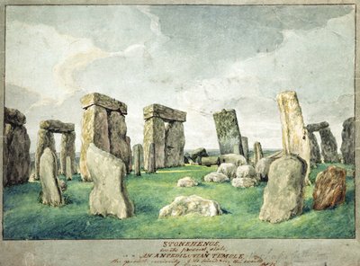 Stonehenge in its Present State, an Antediluvian Temple, 1821 by English School