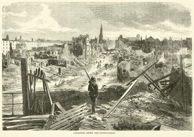 Strasburg after the capitulation, September 1870 by English School