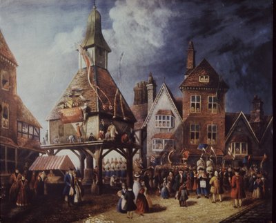 Shakespeare Jubilee in 1769 at the High Cross, Stratford-on-Avon by English School
