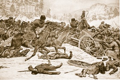Stubborn Fighting on the Heights Carried by the Russians South of Dukla in the Carpathians, 1914-19 by English School