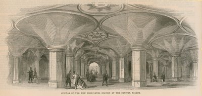 Subway of the New High-Level Station at the Crystal Palace by English School
