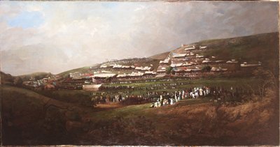Sunderland, Races at Tunstall Hope, c.1835-40 by English School