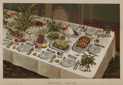 Supper Table by English School