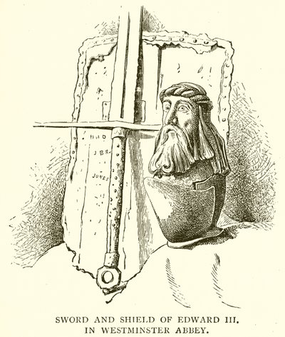 Sword and Shield of Edward III in Westminster Abbey by English School