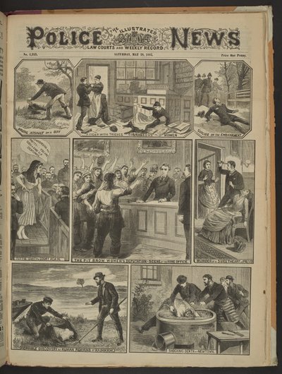Tottie Smith in Court Again, Illustrated Police News, 28 May 1887 by English School