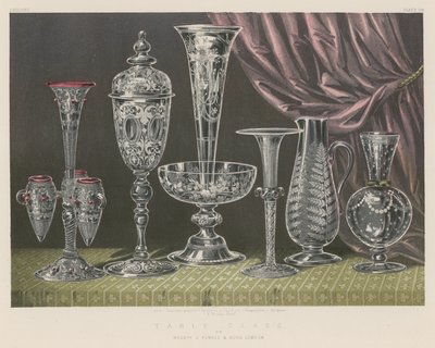 Table Glass by English School