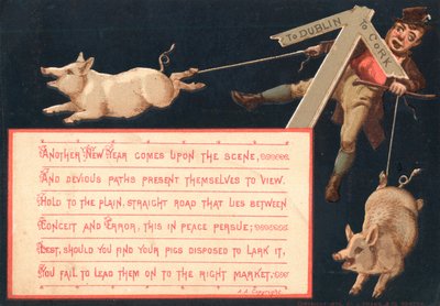 Taking Pigs to Market by English School
