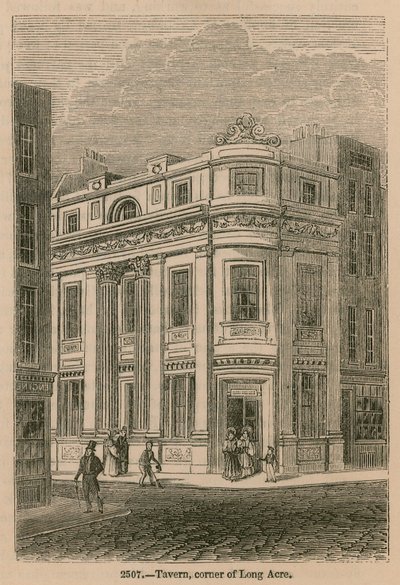Tavern, corner of Long Acre, London by English School