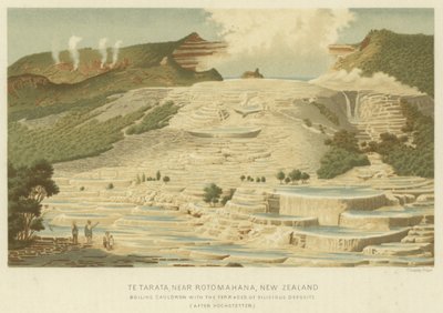 Te Tarata, Near Rotomahana, New Zealand by English School