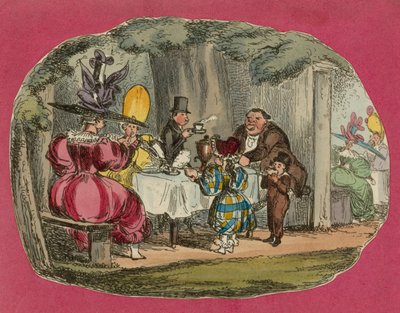 Tea in Vauxhall Gardens by English School