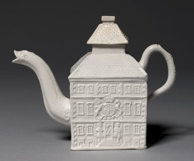 Teapot, Made at Staffordshire Factory, Modeled by Aaron Wood by English School