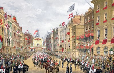 Temple Bar, 7th March, 1863, from A Memorial of the Marriage of Edward VII and Alexandra of Denmark by English School