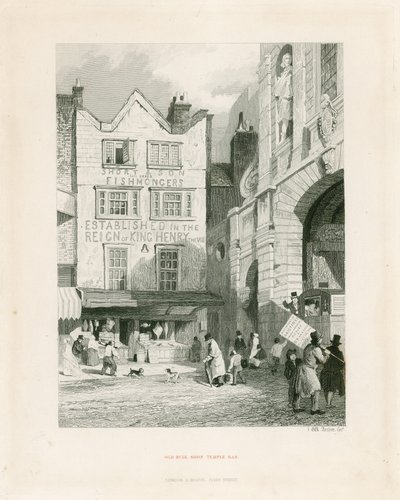 Temple Bar, London. Old Bulk Shop by English School