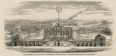 Temple Erected to Celebrate the Peace of Aix-la-Chapelle by English School