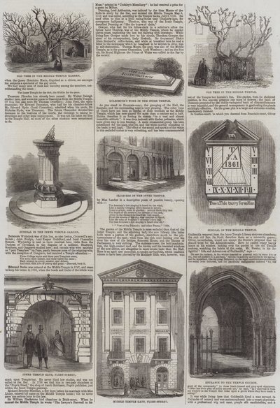 Temple in London by English School