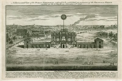 Temple in honour of the Peace of Aix-la-Chapelle 1749 by English School