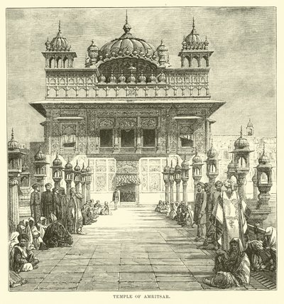 Temple of Amritsar by English School