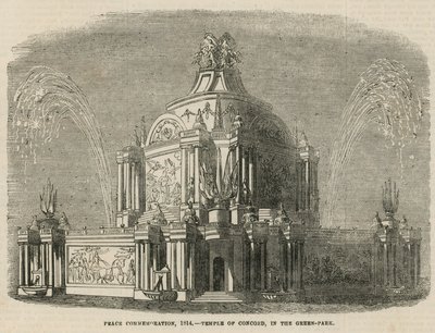 Temple of Concord in Green Park by English School