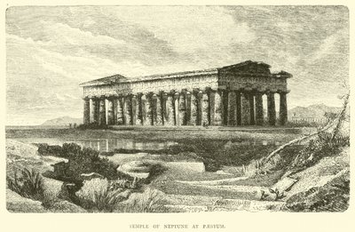 Temple of Neptune at Paestum by English School