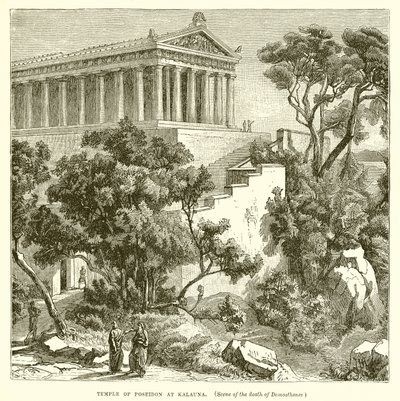 Temple of Poseidon at Kalauna by English School