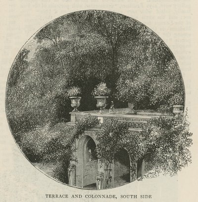 Terrace and Colonnade, South Side by English School
