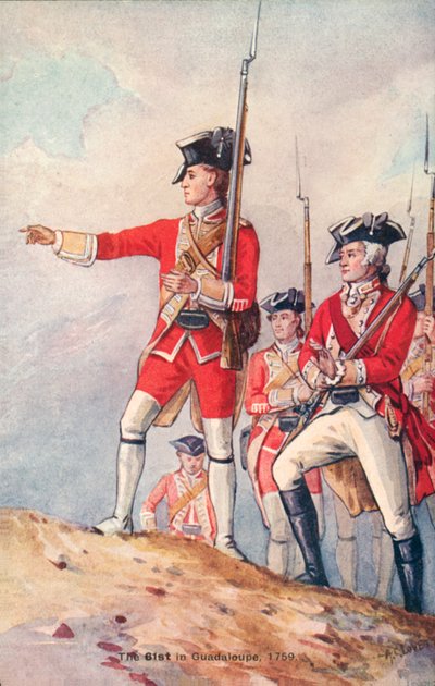 The 61st Regiment of Foot in Guadeloupe by English School
