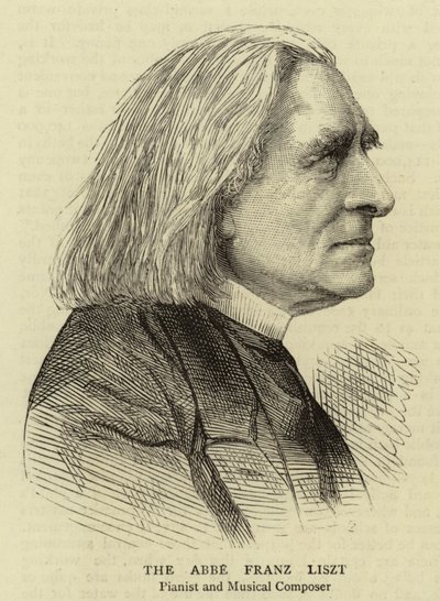 The Abbe Franz Liszt by English School