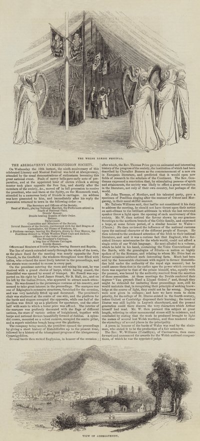 The Abergavenny Cymreigyddion Society by English School