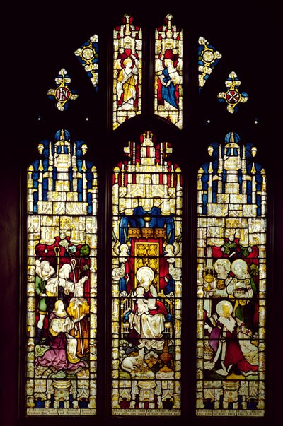 The Adoration of the Shepherds and the Magi, 1876 by English School
