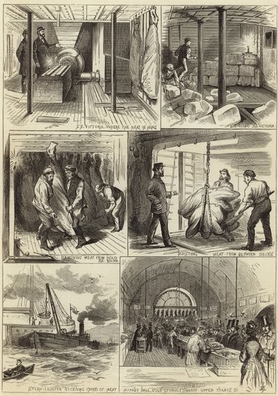 The American Fresh Meat Trade of Glasgow and London by English School