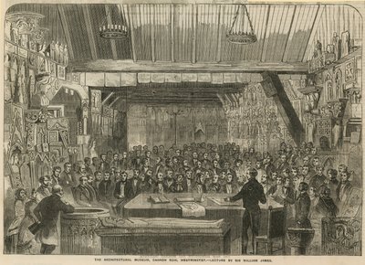 The Architectural Museum, Cannon Row, Westminster - Lecture by Sir William James by English School