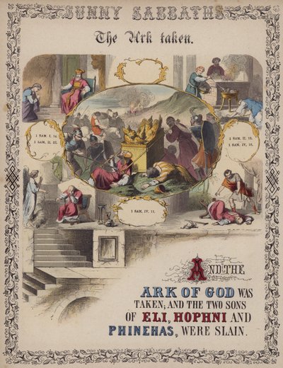 The Ark Taken (coloured engraving) by English School