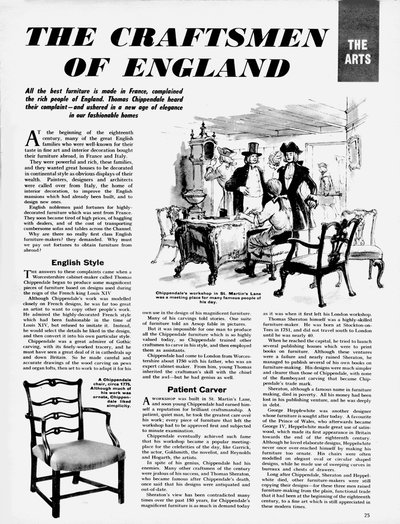 The Arts: The Craftsmen of England by English School