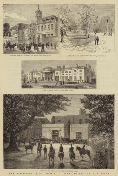 The Assassination of Lord F C Cavendish and Mr T H Burke by English School