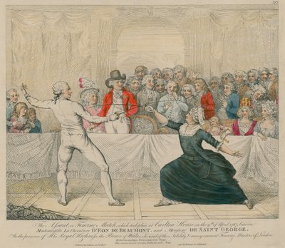 The Assault, or Fencing Match between Mademoiselle La Chevaliere D