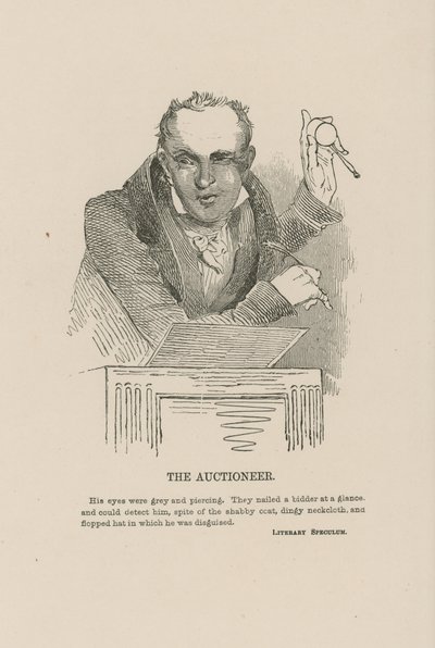 The Auctioneer by English School