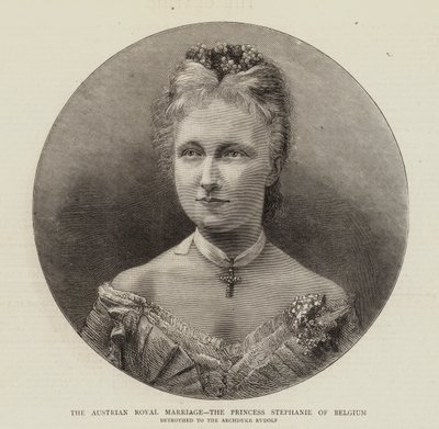 The Austrian Royal Marriage, the Princess Stephanie of Belgium by English School