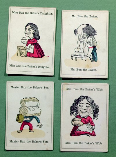 The Baker family from a game of Happy Families by English School