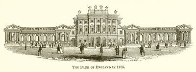 The Bank of England in 1785 by English School