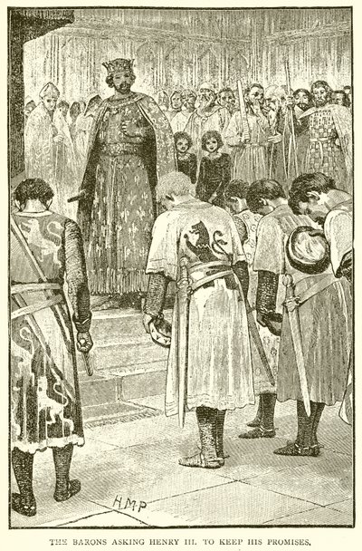 The Barons Asking Henry III to Keep his Promises by English School