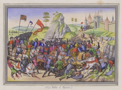 The Battle Of Montiel by English School