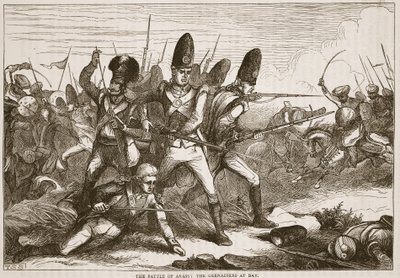 The Battle of Arass: The Grenadiers at Bay, Illustration from Cassell