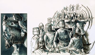 The Battle of Bannockburn by English School