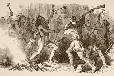 The Battle of Bloody Brook on September the 18th by English School
