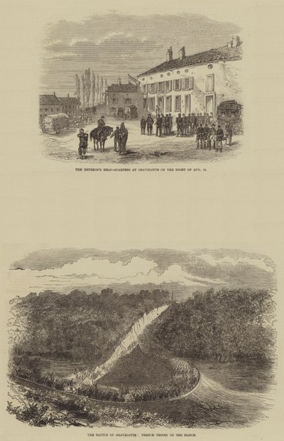 The Battle of Gravelotte by English School