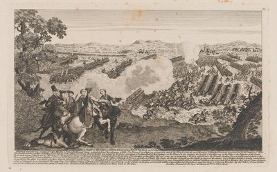 The Battle of Minden or Thornhausen in Westphalia on 1st of Aug 1759 by English School